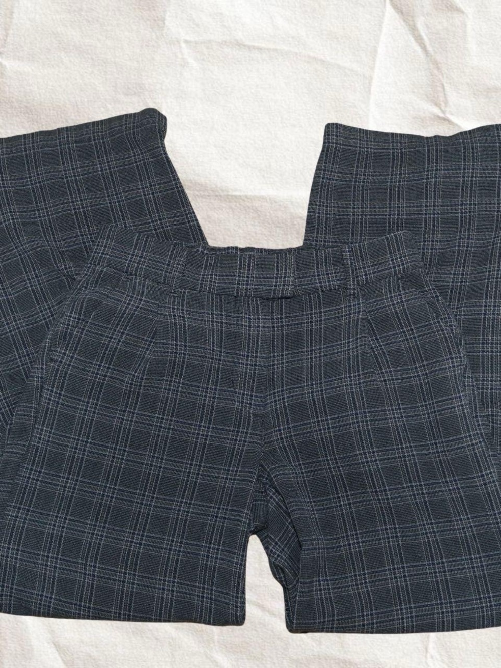 Grey plaid pants